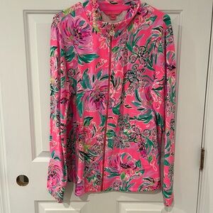 LILLY PULITZER Vibrant Floral Zip-Up Jacket